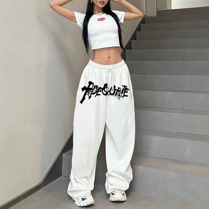 Women’s Casual Leisure Pants with Wide Cut and Stylish Print Chic & Stil