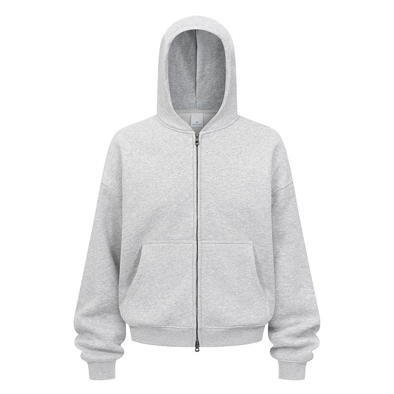 Casual hoodie jacket for women in soft fleece material with practical side pockets Lune London