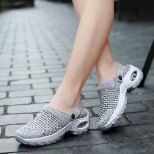 Comfortable and breathable ankle boots for women with an elastic heel strap Lune London