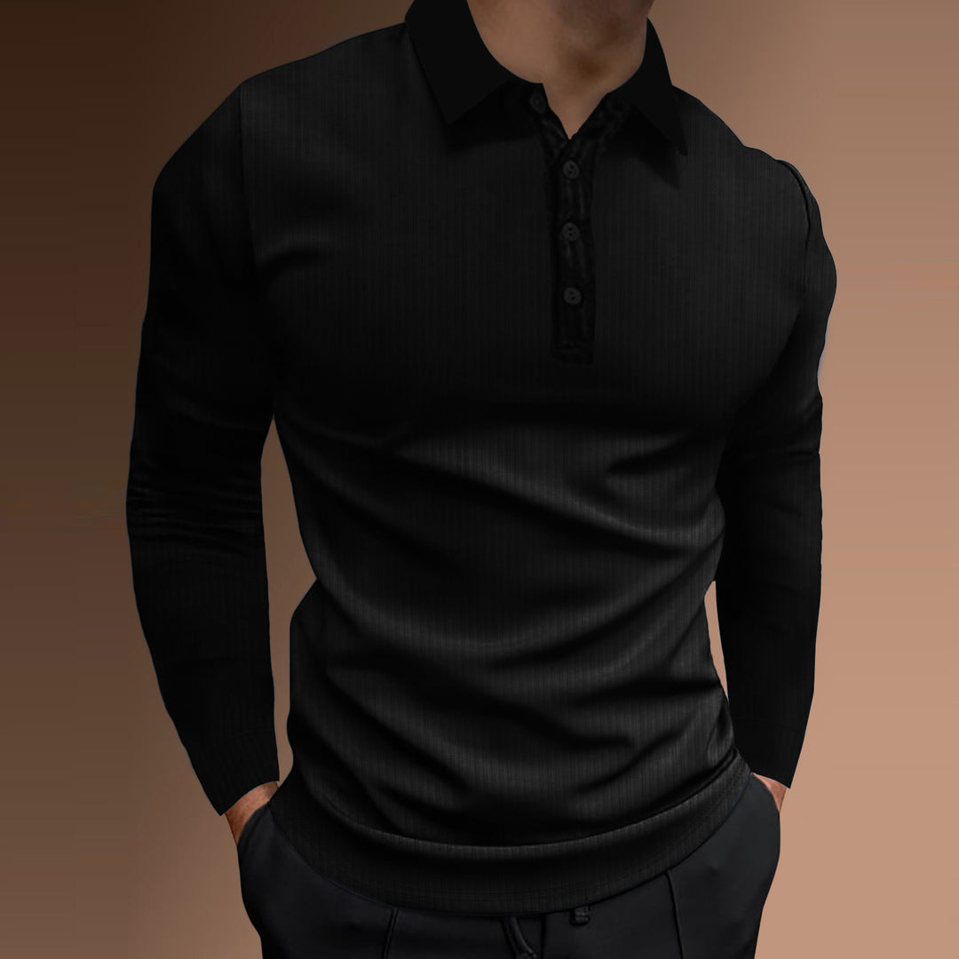 Men's Long Sleeve Polo Lune London