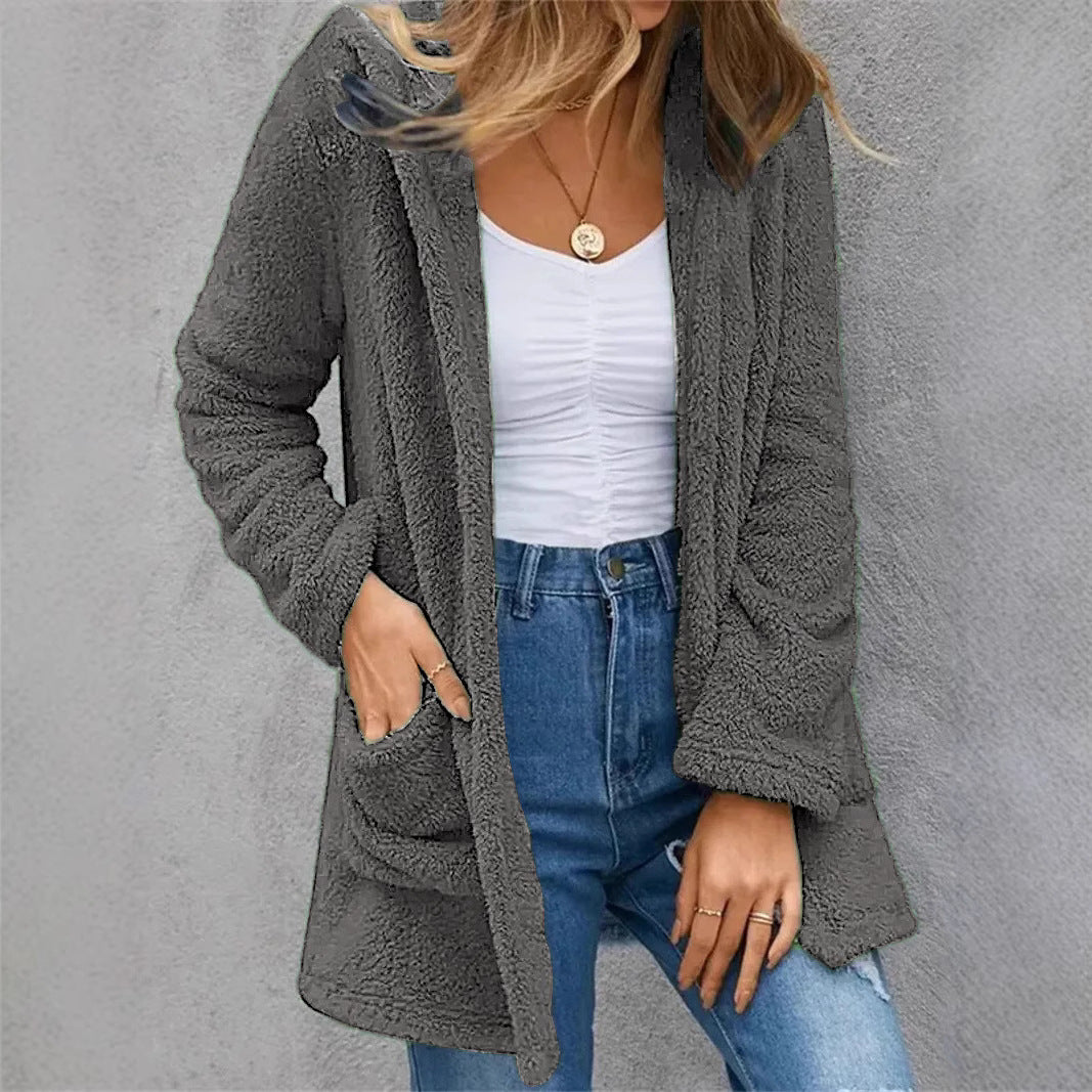 Lune London women's open fleece coat