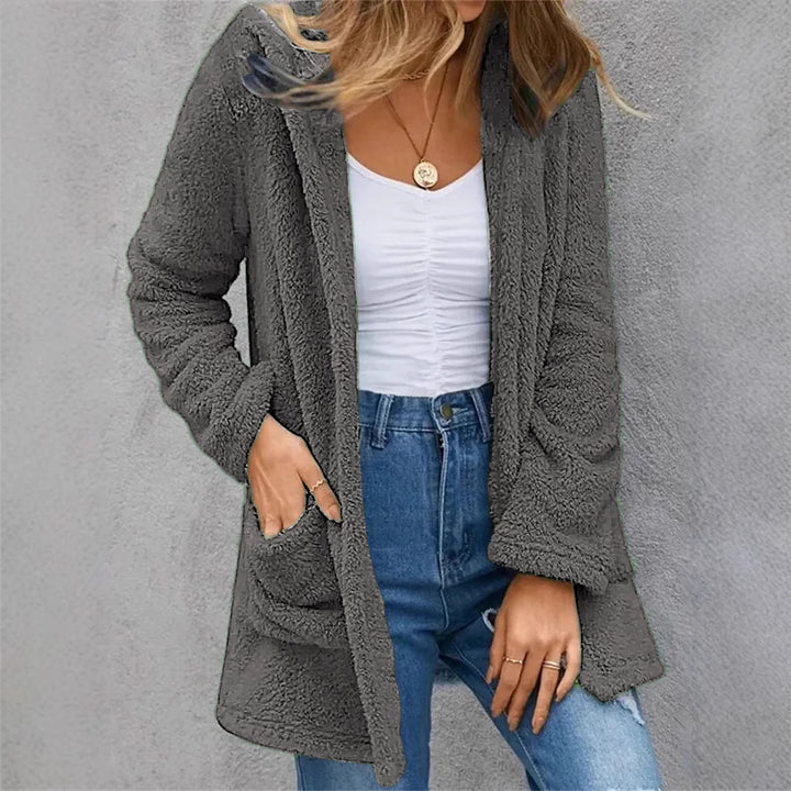 Lune London women's open fleece coat