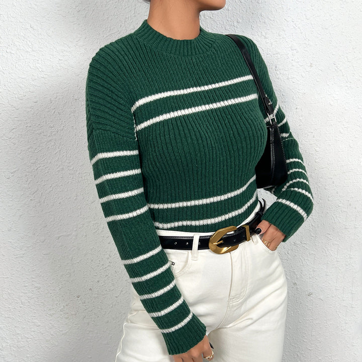 Striped knit sweater for women Lune London