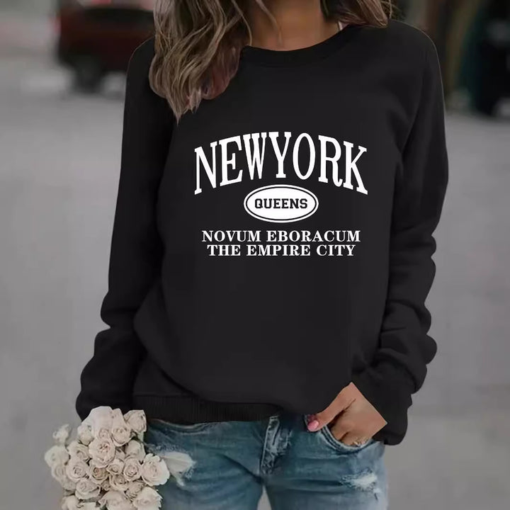 Sweatshirt pour femmes avec une stylisation de New Yorker