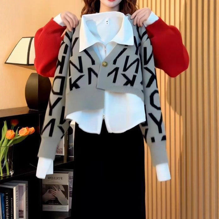 Cardigan féminin à la mode et tendance en style superposé Chic & Stil
