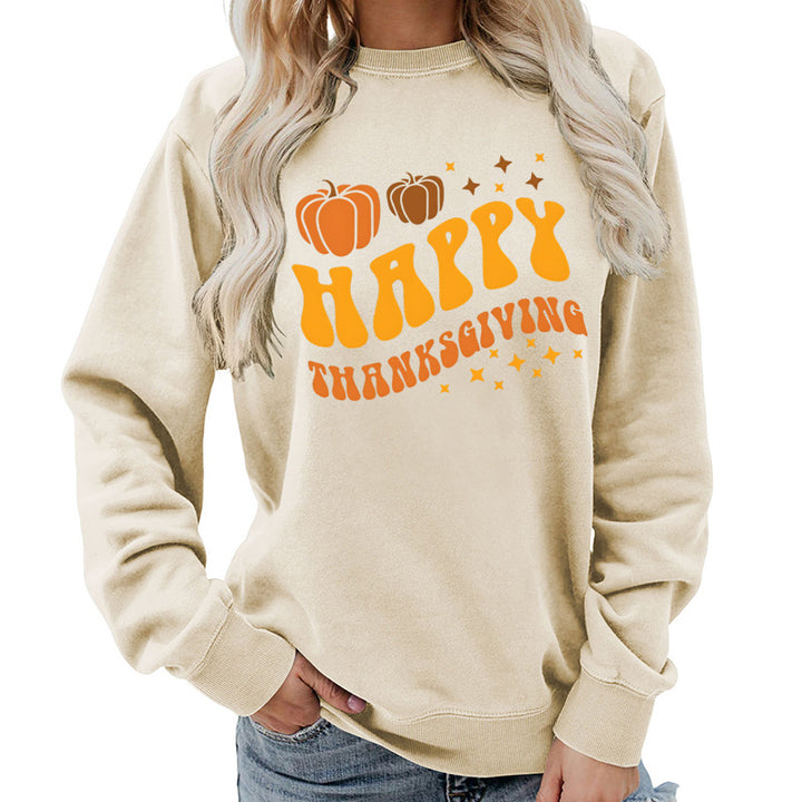 Pull pour les femmes avec motif de citrouille festive et coupe confortable Chic & Stil