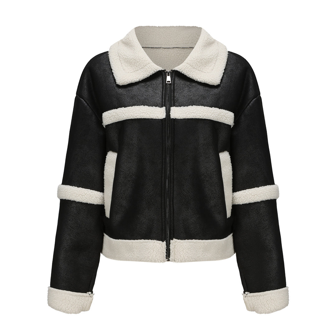 Women's transition jacket with soft fleece and stylish collar Lune London