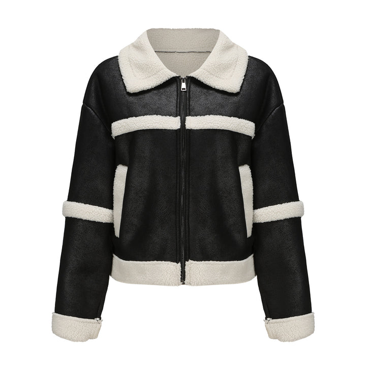 Women's transition jacket with soft fleece and stylish collar Lune London