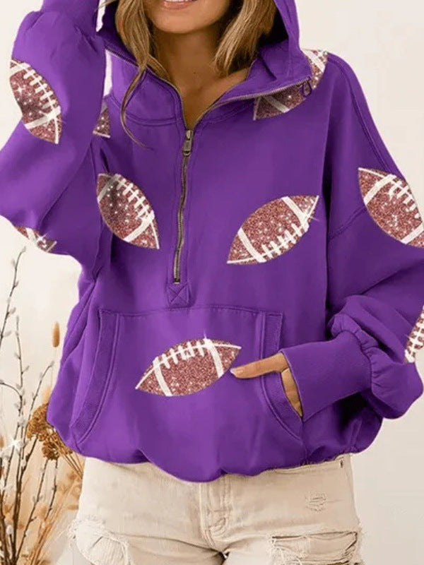 Ladies casual hoodie with sport-specific design Lune London