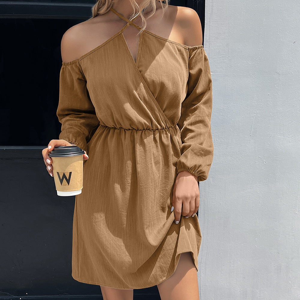 Wrap dress for women with a plunging neckline and elegant waist Lune London
