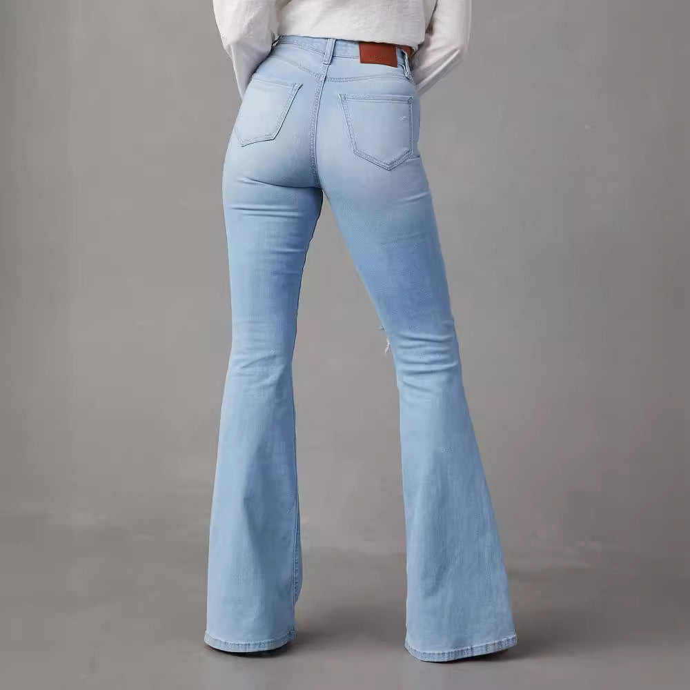 Jeans évasés pour femmes avec effet Destroyed tendance Chic & Stil