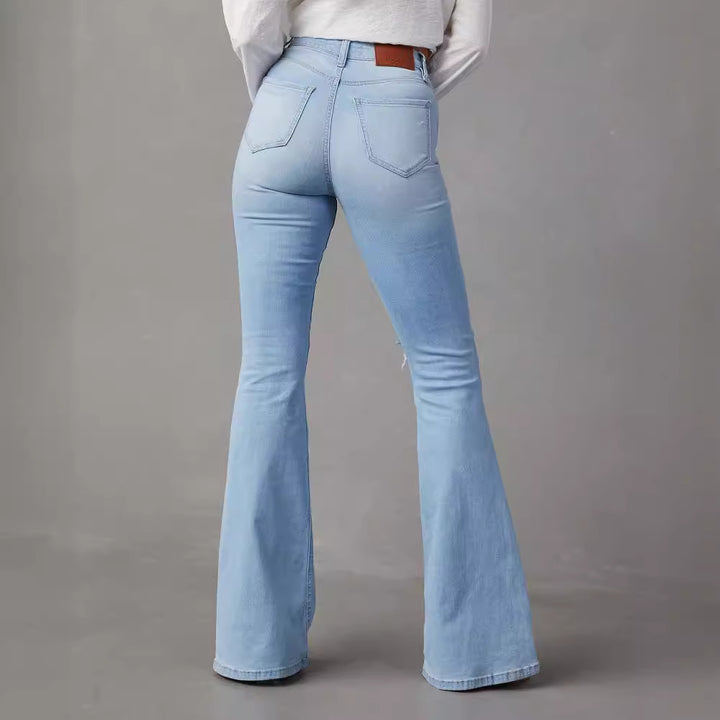 Jeans évasés pour femmes avec effet Destroyed tendance Chic & Stil