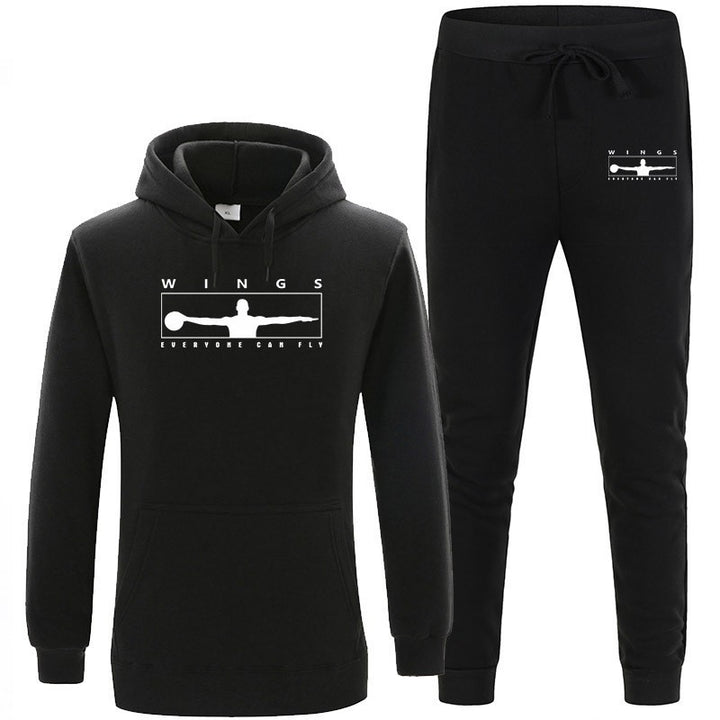 Women's jogging suit with modern logo and comfortable kangaroo pockets Chic & Stil