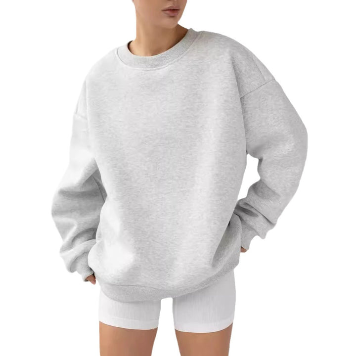 Women's casual sweatshirt with wide shoulders and soft lining Lune London