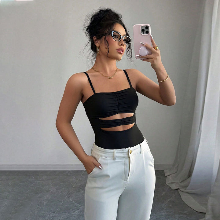 Women Cut-Out Bodysuit Chic & Style