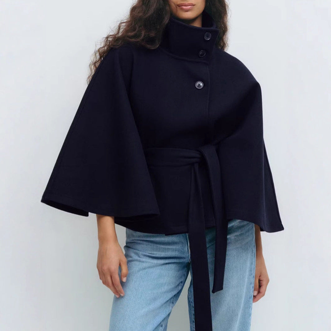 Women's loose-fit hooded jacket with stylish buttons Lune London