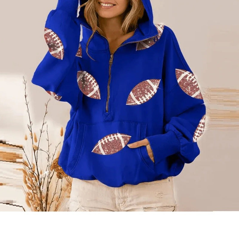 Ladies casual hoodie with sport-specific design Lune London
