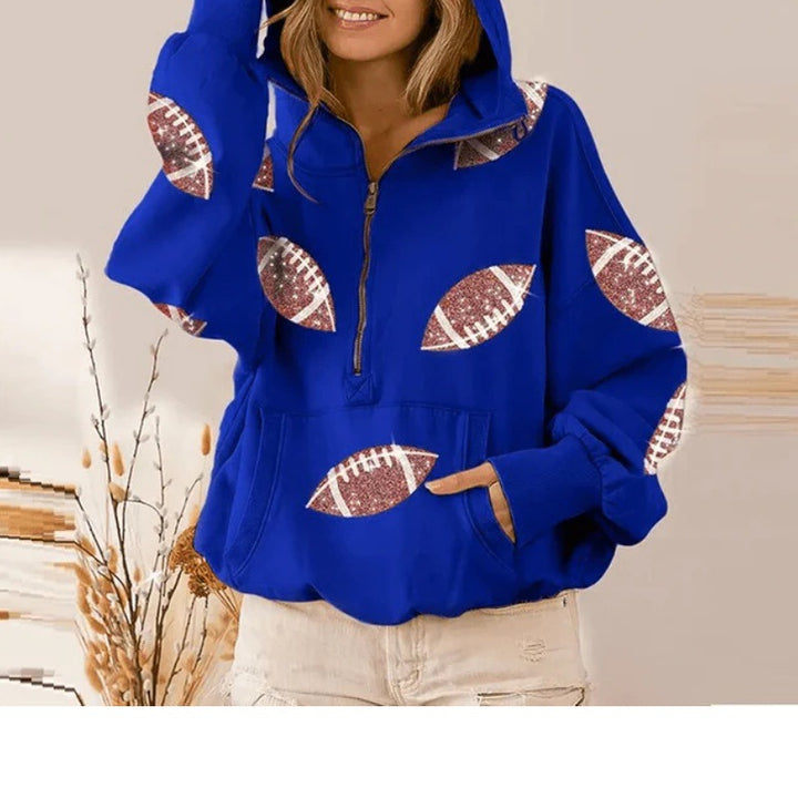 Ladies casual hoodie with sport-specific design Lune London