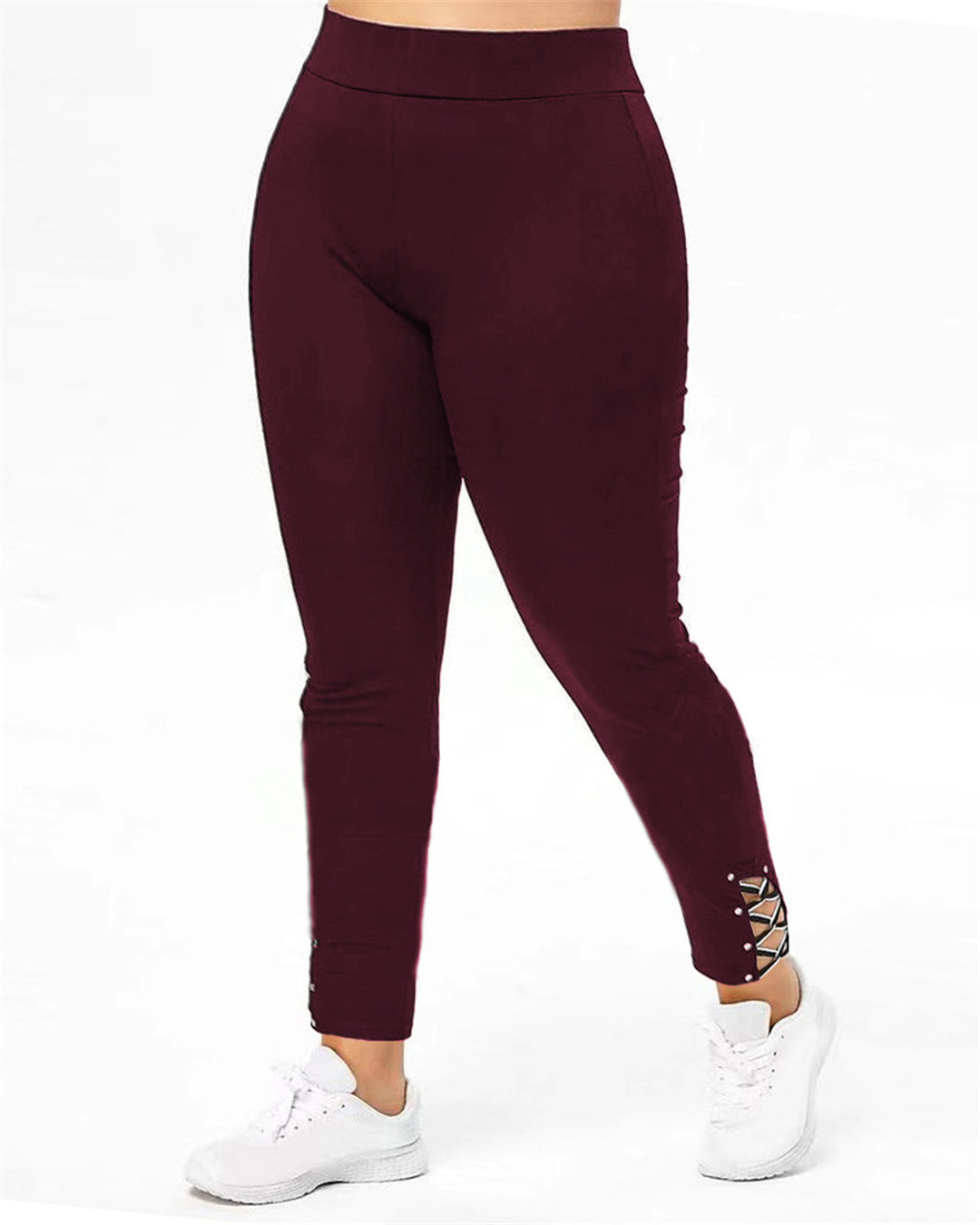 Women's sports leggings with stylish lace-up details Lune London