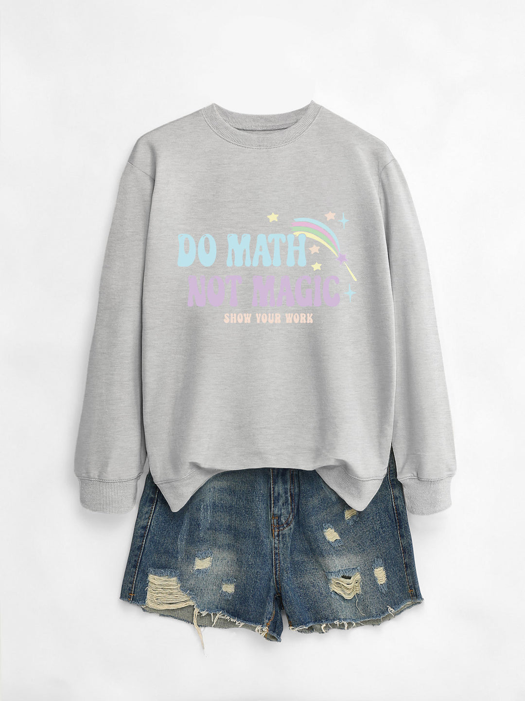Sweat-shirt décontracté pour femmes avec motif de mathématiques inspirant Chic & Stil