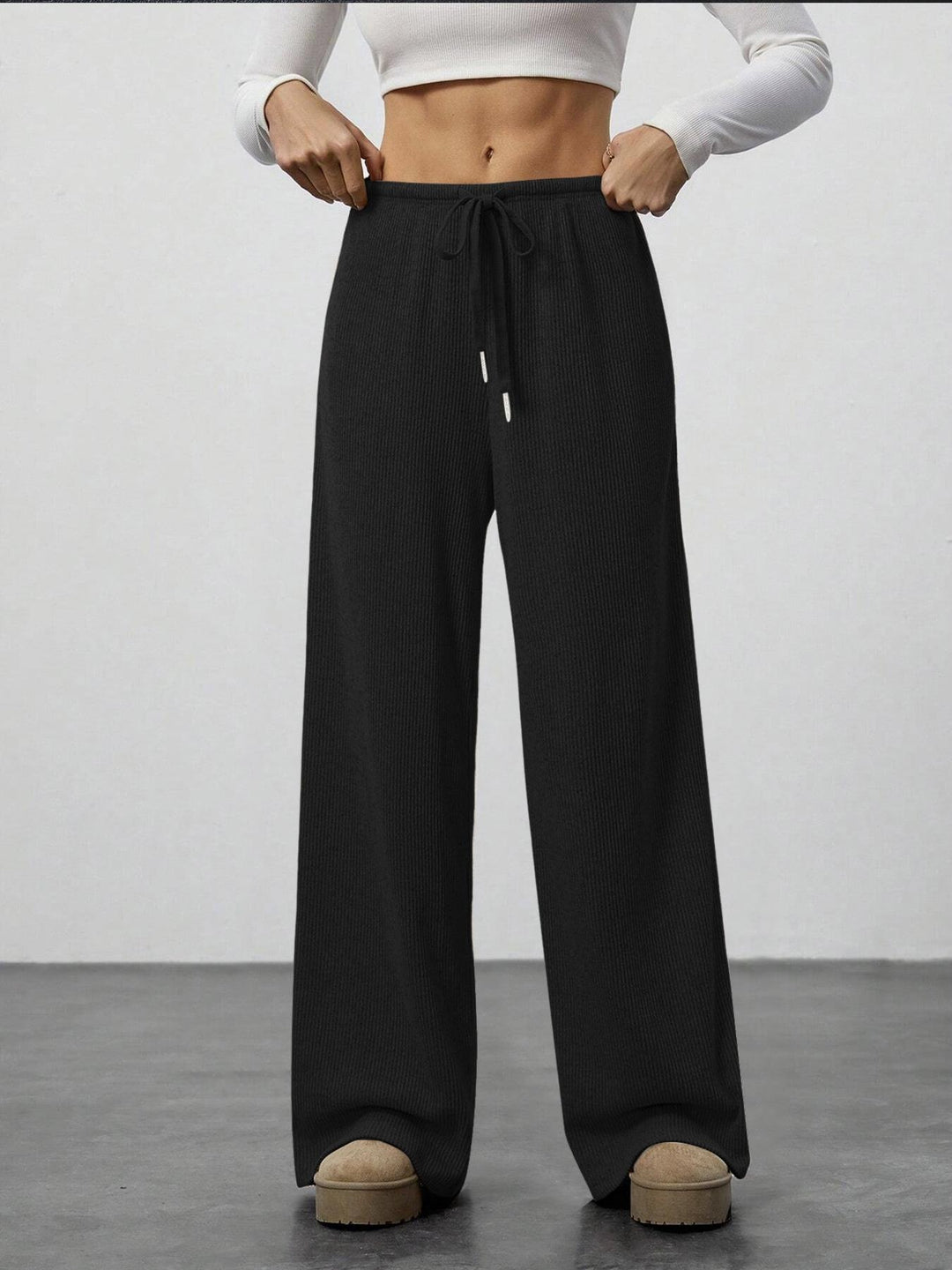 Pantalon en tricot ample pour femmes Chic & Stil