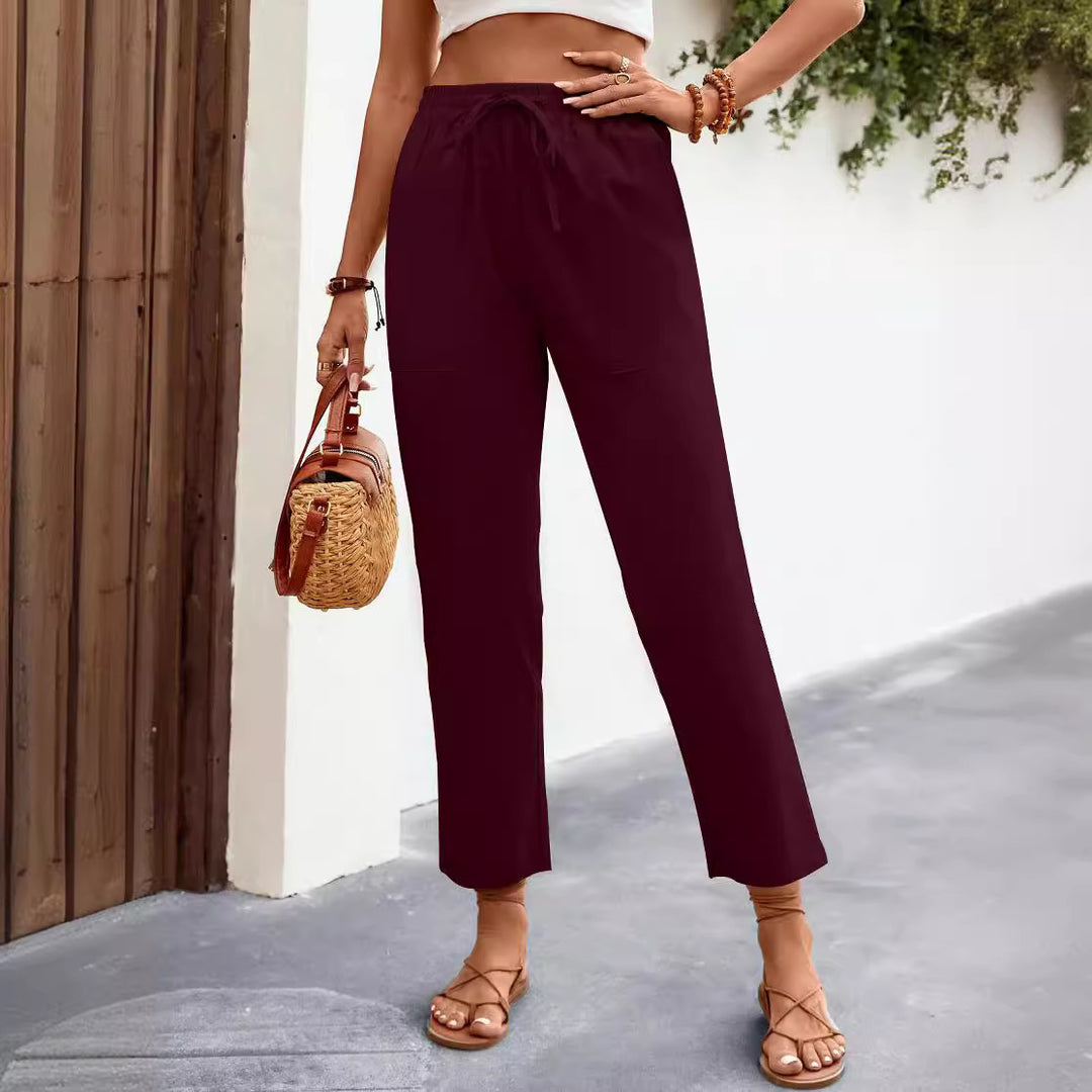 Comfortable leisure pants for women with side pockets Lune London