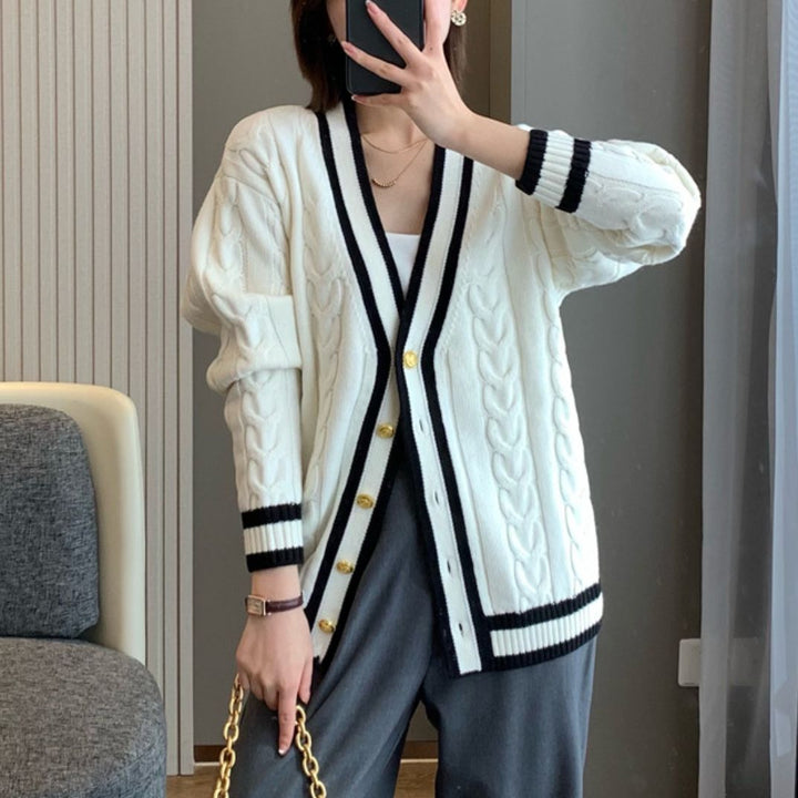 Ladies vest with elegant braid design Lune London
