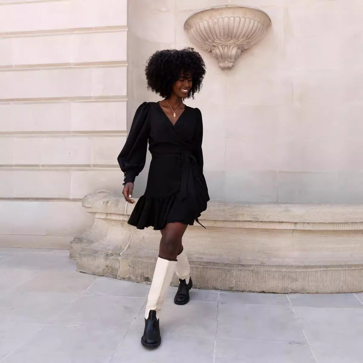 Shirt dress for women with voluminous sleeves and a playful cut Lune London