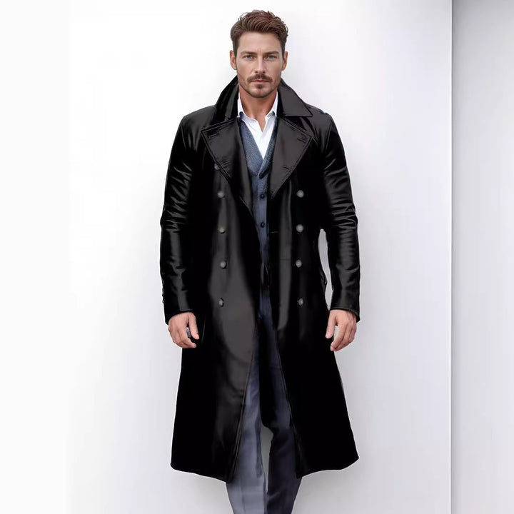 Men's elegant and timeless double-breasted trench coat Lune London