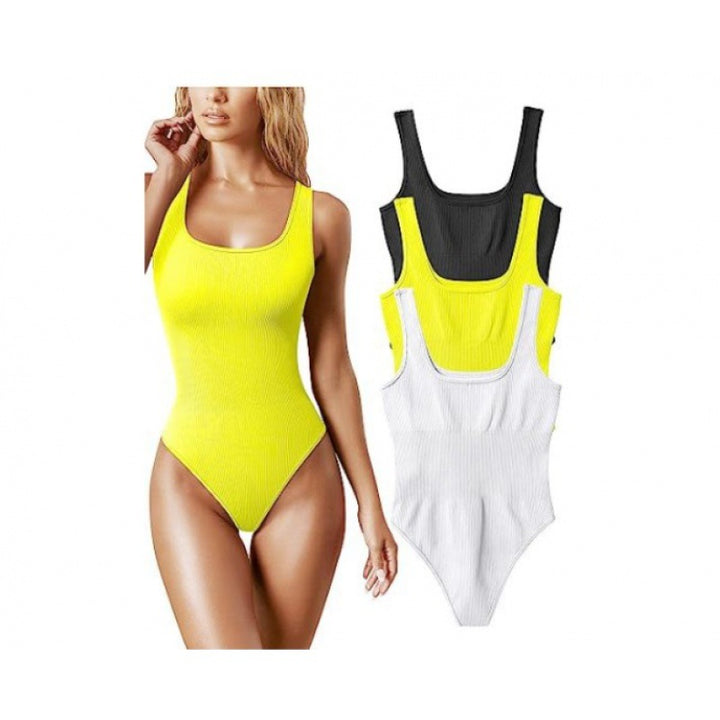Lune London High Neck Ribbed Women's Swimsuit