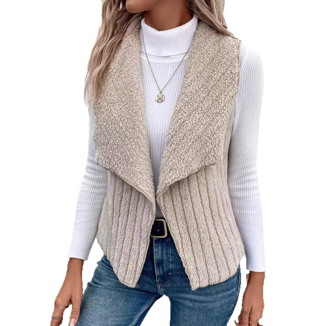 Ladies Chic and Stylish Open Front Knit Vest