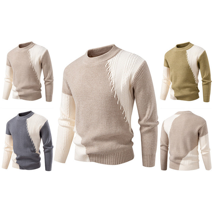 Elegant knitted sweater for men with a unique cable pattern and a modern design Lune London