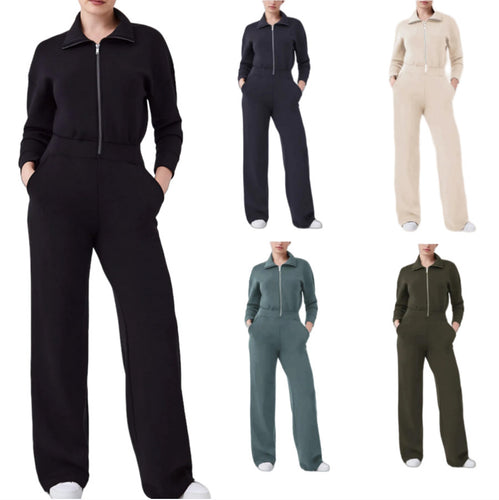 Lune London zip-up lounge jumpsuit for women