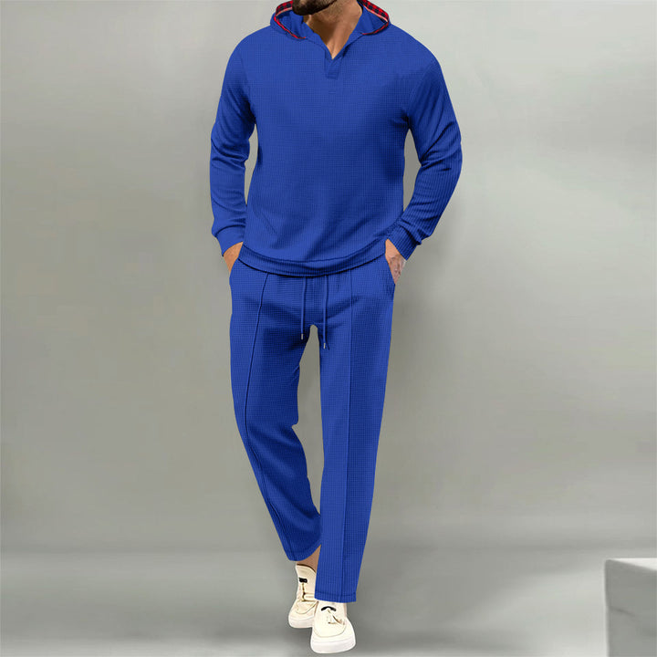 Men's comfortable waffle texture leisure suit Lune London