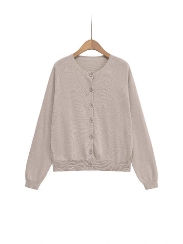 Ladies casual cardigan with button details Lune London