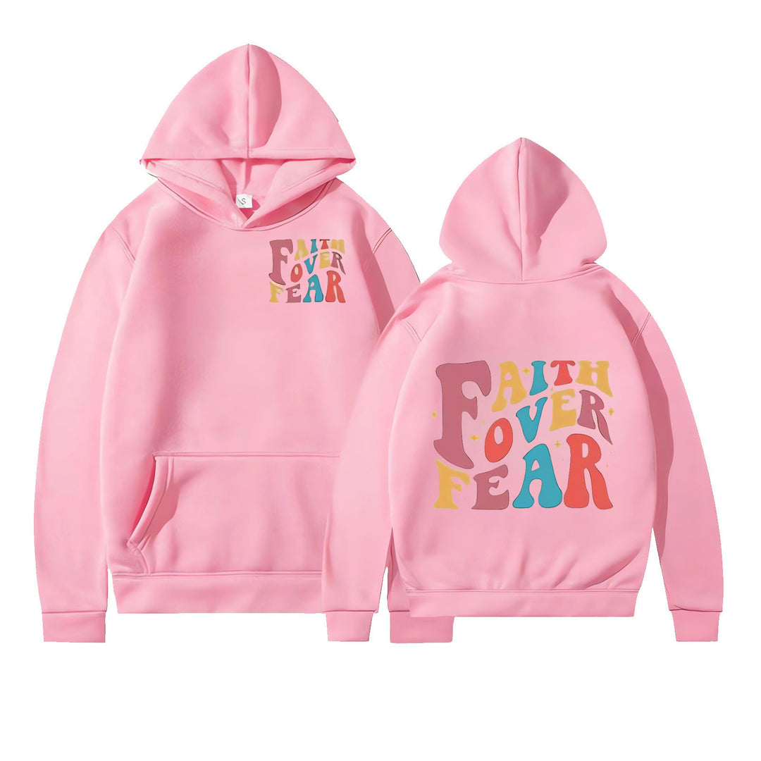 Women's Hoodie with Motivational Graphic Details Chic & Stil