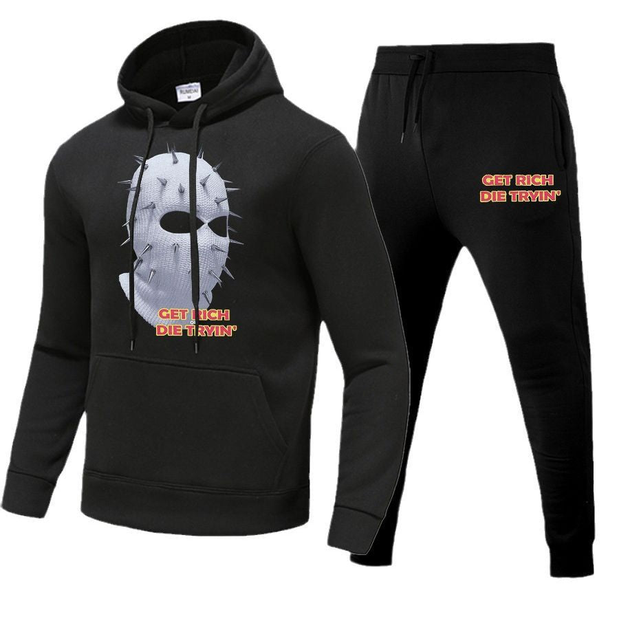 Women's hoodie and jogger set with chic and stylish artistic graphic print