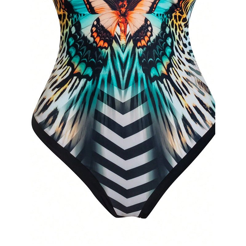 Ladies butterfly print swimsuit set Lune London