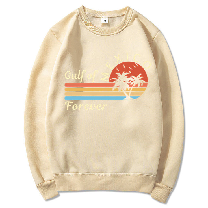 Sweat-shirt femme avec design graphique tropical et imprimé moderne Chic & Stil