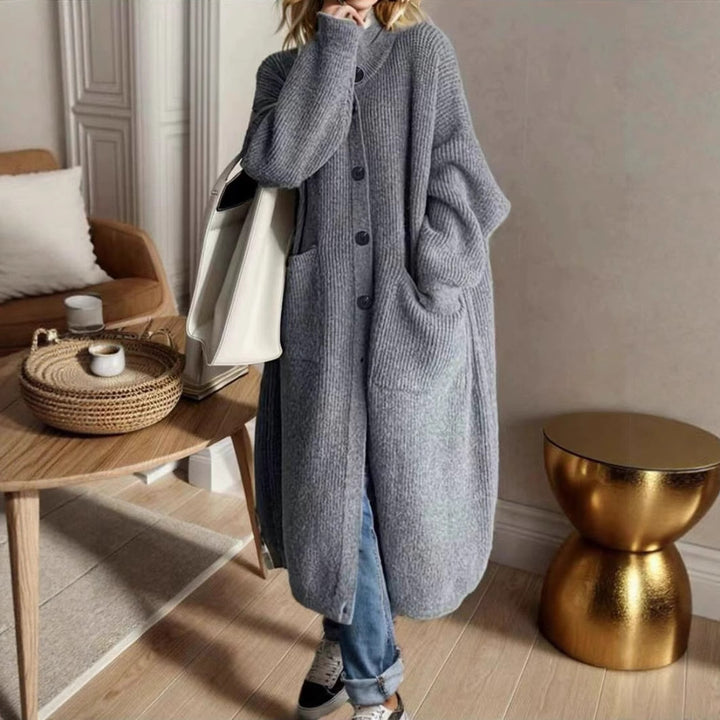 Oversized knit coat for women Lune London