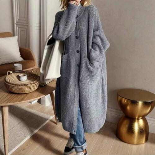 Oversized knit coat for women Lune London