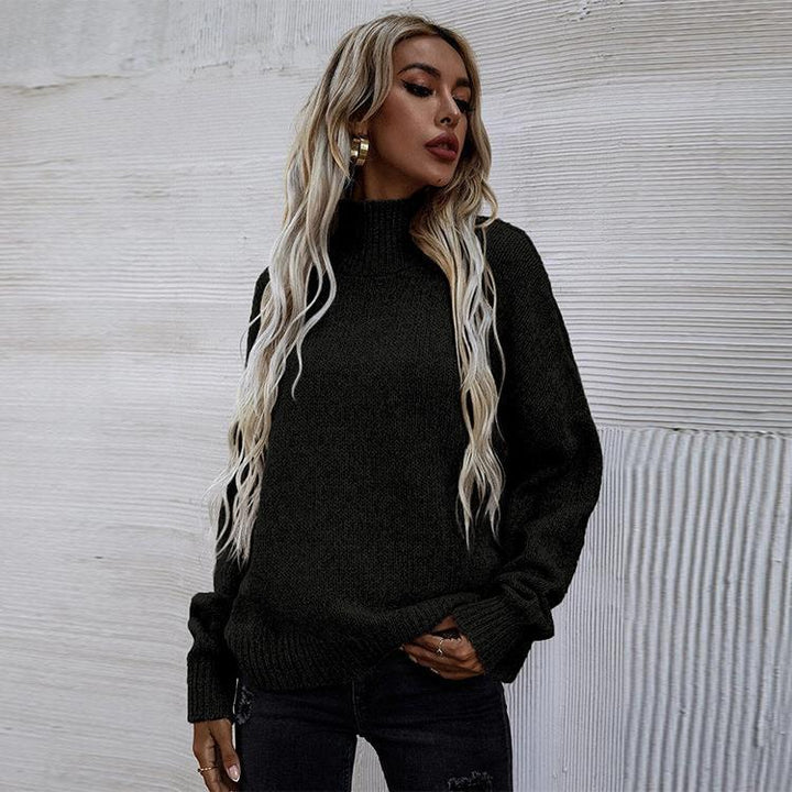 Sweater women with high collar and oversized relaxed fit Lune London