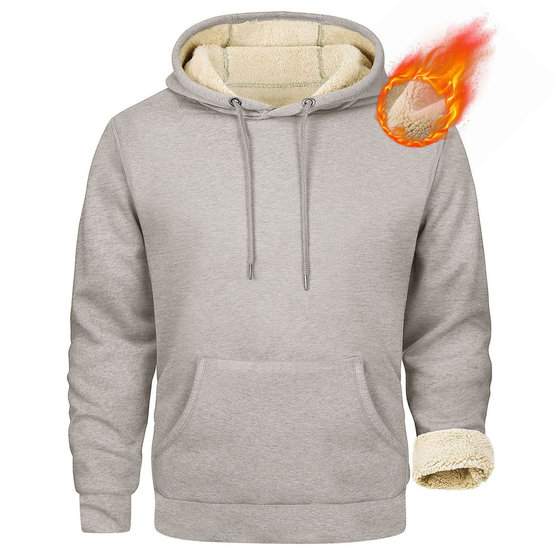 Fleece hoodie for men with soft lining inside Lune London