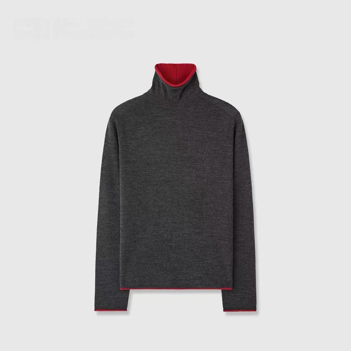 Elegant turtleneck sweater for ladies in fine wool Lune London