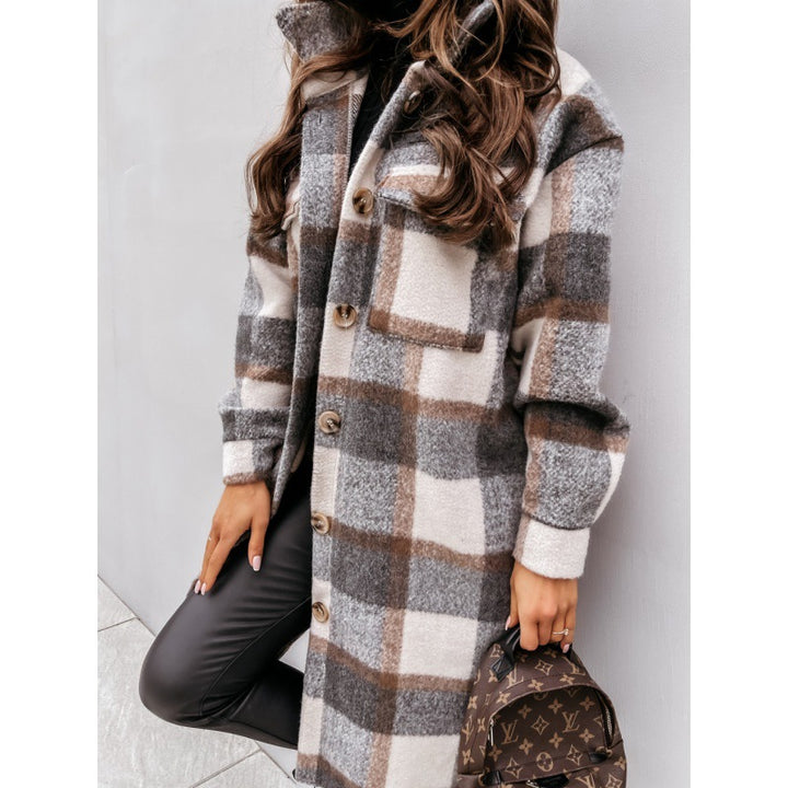 Lune London checkered overshirt for ladies