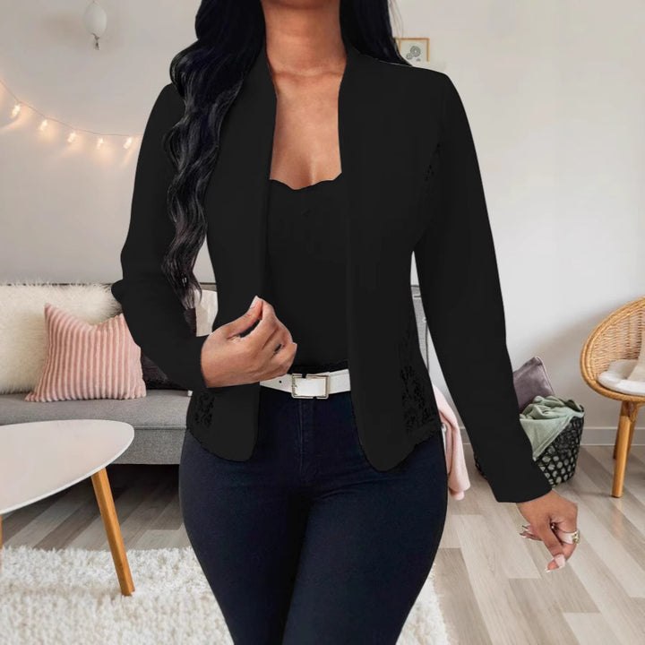 Elegant blazer jacket for women with lace accents Lune London