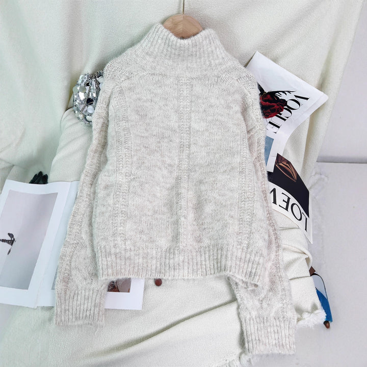 Veste en tricot pour femmes avec design de câble texturé Chic & Stil