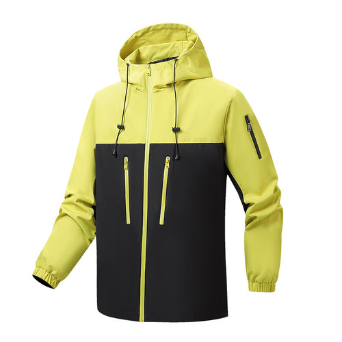 Men's transitional jacket, windproof, with adjustable hood Lune London