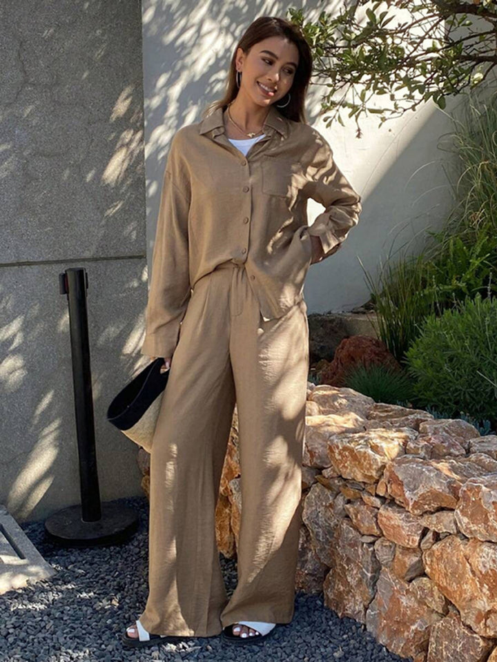 Women's Comfortable Lounge Set made of light fabric with elegant details Lune London