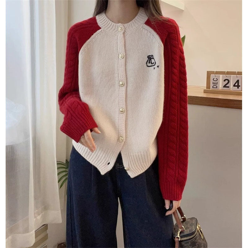 Ladies cardigan with decorative braided patterns Lune London